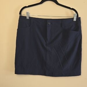 Eddie Bauer Navy Blue Outdoor Skort Golf Hiking Athleisure Size 12